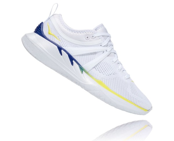 Hoka One One Tivra Womens UK - White Road Running Shoes - KPZXL1529